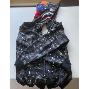 Shark Galaxy Zip Hoodie